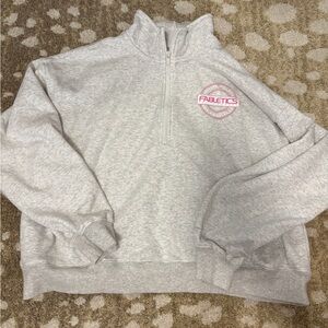Fabletics Gray Quarter-Zip Sweatshirt